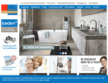 Tablet Screenshot of boumanbadkamers.nl